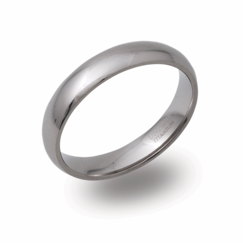5mm Titanium Plain Ring