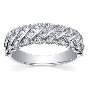 Triple Row Diamonds Eternity Ring