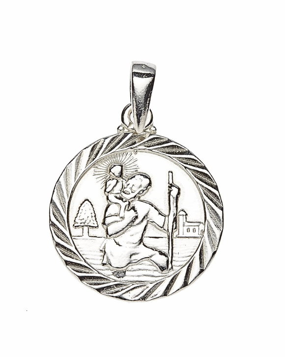 19mm St Christopher Diamond cut