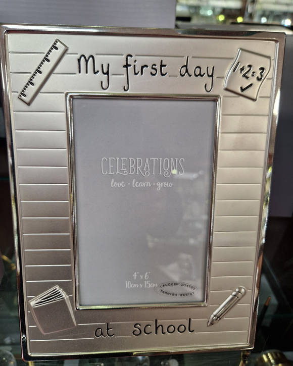 My First Day at school frame 4 x 6
