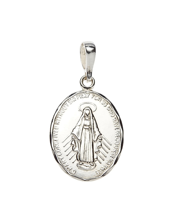 20mm Miraculous Medal diamond cut
