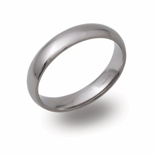 5mm Titanium Plain Ring