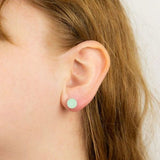 Spinning Comfort Green Medallion Pendant  & Earrings