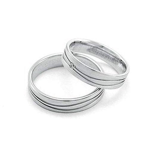 5mm Wide Matt Ring With Wave Design