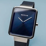 Bering Ladies Classic Rectangular Blue watch