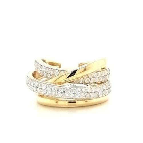 Weaved Diamond Dress Ring .99ct