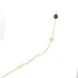 Round Disc 9ct Gold Necklace & Bracelet Set