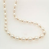 9ct Gold Ball & Pearl Necklace