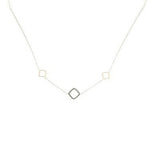 9ct Gold Diamond Shaped Necklace