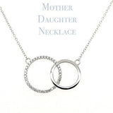 Mother Daughter Double Ring Necklace