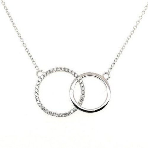 Mother and deals daughter circle necklace