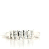 Bagguette & Brilliant Cut Diamond Ring .30ct