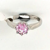 Pink CZ Dress Ring
