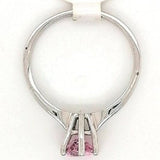 Pink CZ 9ct White Gold Ring