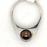 Brown Pearl & Diamond Ring