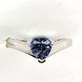 Blue Stone 9ct white gold ring