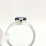 Blue Stone 9ct white gold ring