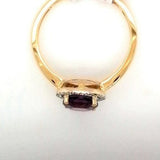 Amethyst & Diamond ring