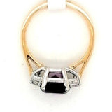 Syn Amethyst & CZ ring