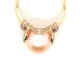 Fresh Water, Diamond and pink diamond ring