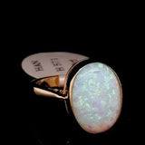 White Opal 9ct Gold Ring
