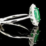 Emerald & Diamond 18ct Ring