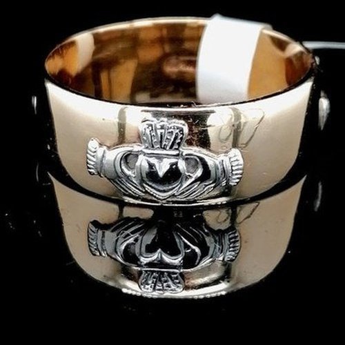 Gents Two Tone Claddagh Ring