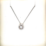 Sterling Silver Halo Style Necklace, Earrings or Ring