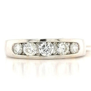 Brilliant Cut Wedding Band .75ct