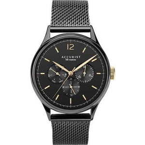 Accurist Black and gold Watch