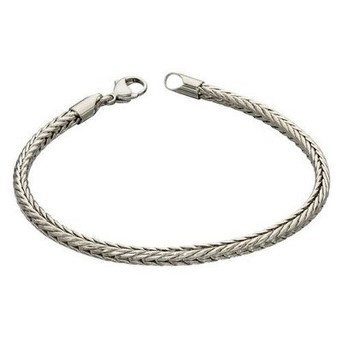 Stainless Steel Plaited Fox Chain Bracelet (B5320)