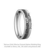 Ogham Wedding Ring