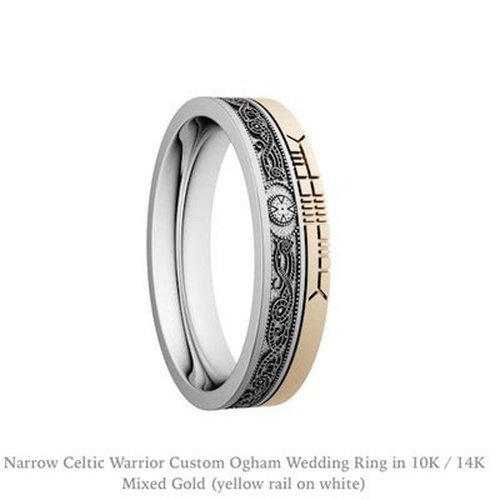 Ogham Wedding Ring