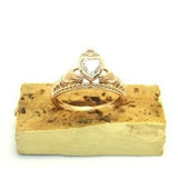 Gold Claddagh Ring Princess Style