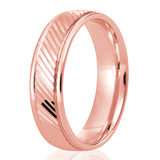 Gents Patterned Wedding Band