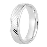 Gents Patterned Wedding Band