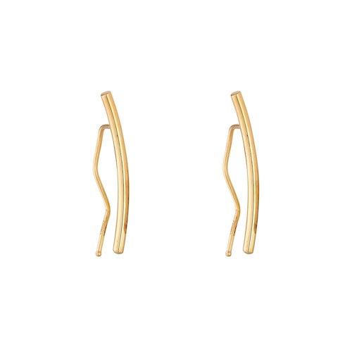 9ct Gold Bar Design Earrings