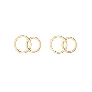 9ct Gold Mother Daughter Stud Earrings
