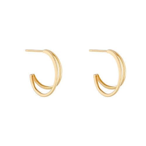 9ct Gold Split Design earring