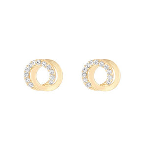 9ct Gold CZ Studs