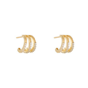 9ct gold Stone Set Stud Earrings