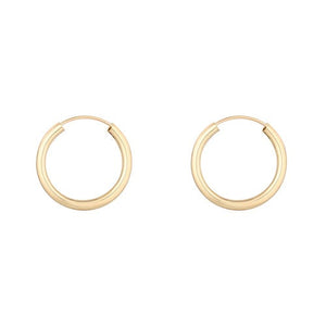 9ct Gold Small Hoop Earrings / sleepers