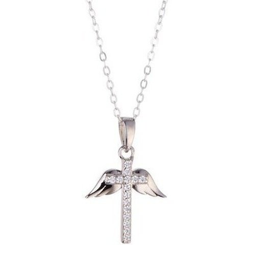 Angel Wings Cross Pendant