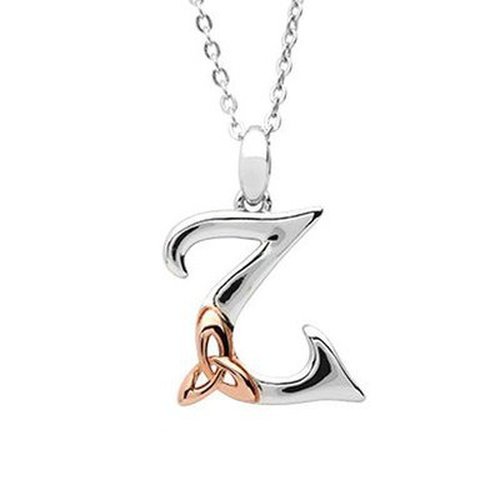 Celtic initial Z pendant