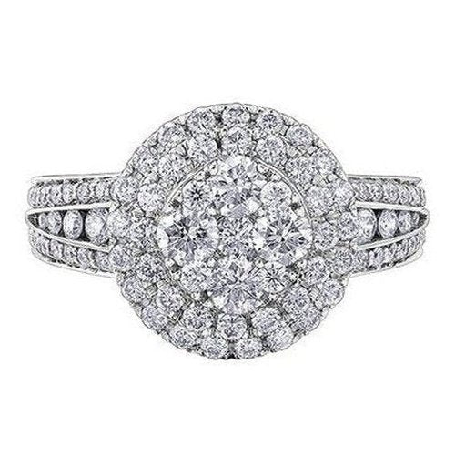 One 1/2 carat Halo Engagement ring