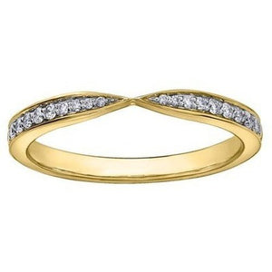 Cut Out Ladies Diamond Band .20ct