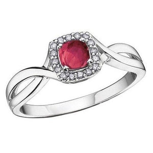 Ruby & Diamond Ladies Ring
