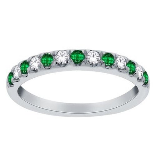 Emerald & Diamond Eternity Ring