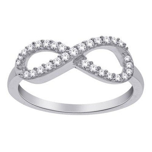 Diamond Infinity Ladies Ring