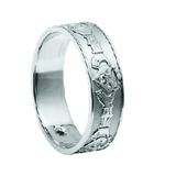 Diamond Set Claddagh Wedding Ring